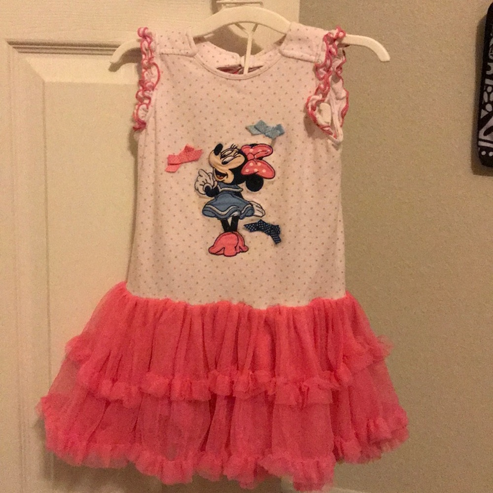 Super fun Minnie Mouse dress with tutu bottom!